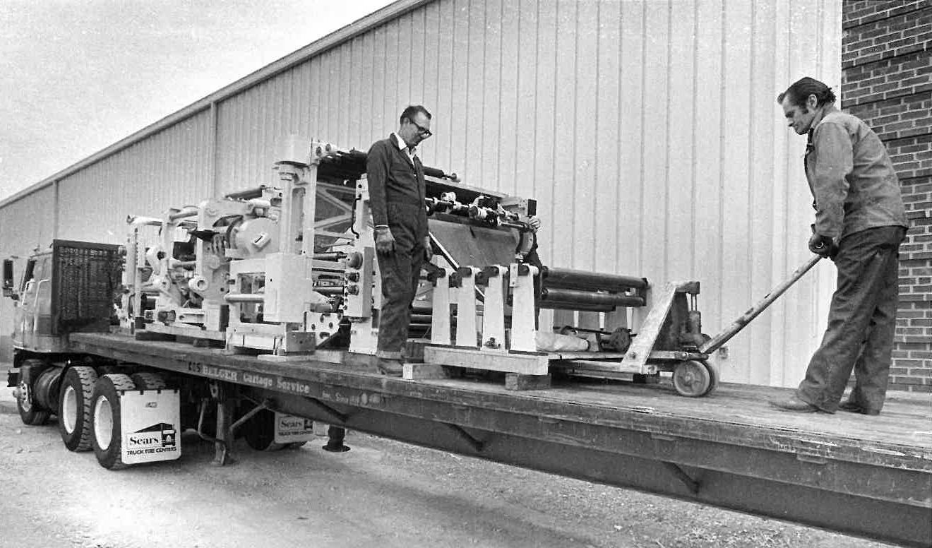 The new press arrives